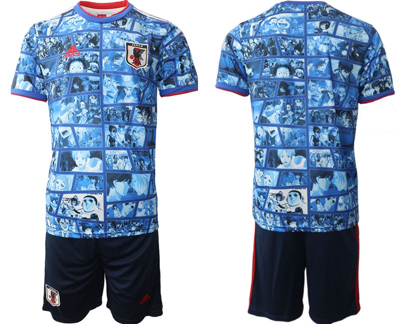 Men 2022 World Cup National Team Japan home blue blank Soccer Jersey->portugal jersey->Soccer Country Jersey